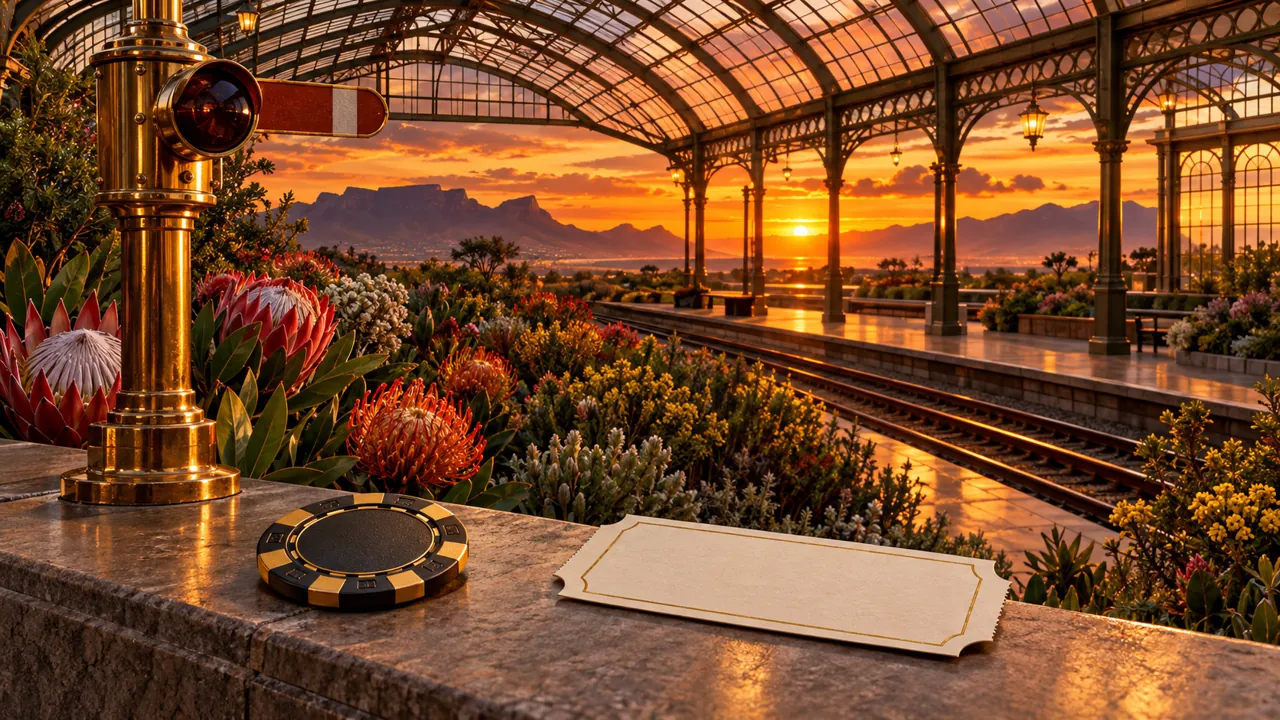 Spina zonke railway conservatory at sunset